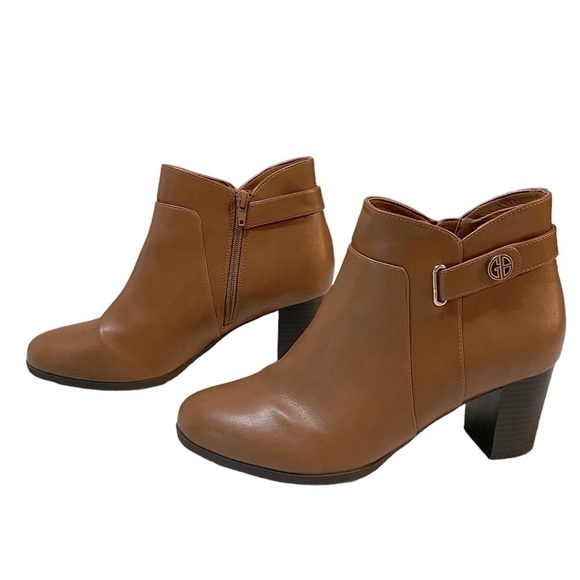 GIANI BERNINI Memory Foam Artemyss Booties brown woman’s size 10 - Picture 1 of 10